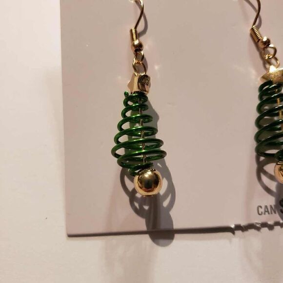Celebrate It Christmas Tree Earrings - Picture 2 of 3